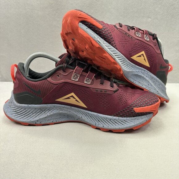 Mens Size 8.5 Nike Pegasus Trail 3 Shoes Dark Beetroot Trail Running Outdoor - Picture 5 of 8